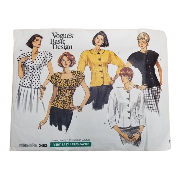 Vogue Other - Vogue's Basic Design Sewing Pattern 2463 Uncut